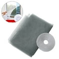 thumbnail image 1 of Cortina de malla de mosquitera perfecl para ventana tamaño 130 cm x 150 cm Gris, 1 of 7