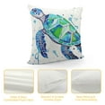 thumbnail image 4 of JEUXUS  Throw Pillow Case Cushion Cover, Decorations for Sofa Couch Bed Chair, Splash Ink Art Sea Animal Sea Turtle, 4 of 5
