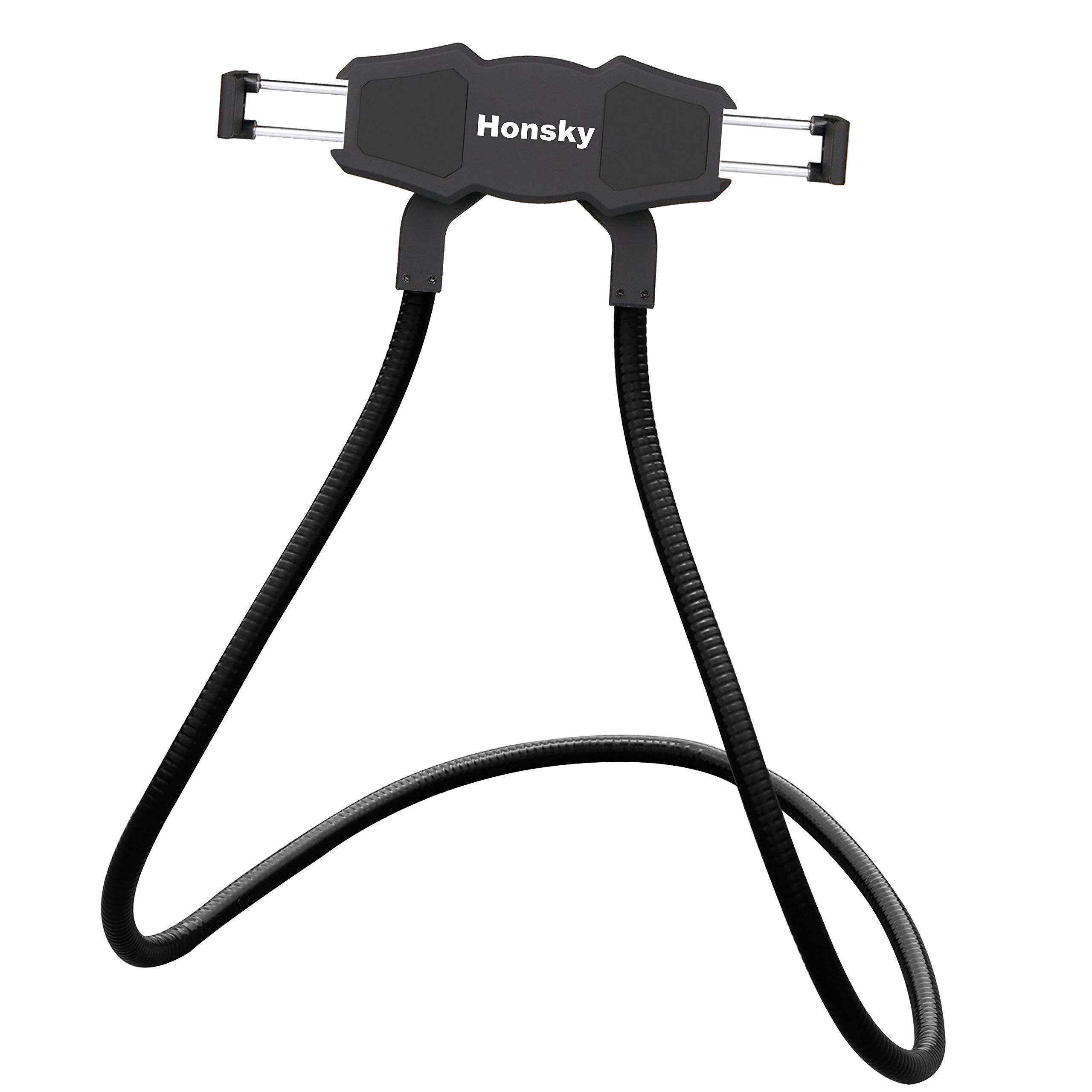 Around Neck Holder for Tablet & Cell Phone (4.5 to 10〞) Honsky Universal, 360°Rotating