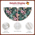 thumbnail image 3 of Rateoe Rose Flowers Pattern Christmas Tree Skirt with Ties , Christmas Tree Decorations, Farmhouse Christmas Decor Xmas Holiday Decorations-48", 3 of 6