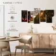 thumbnail image 5 of Elephant Stock Tuscan Red Wine Wall Art - Horizontal Multi Panel Canvas - Dining Room Wall Decor - Food And Drink Multi Panel - Green And Red Decor - 74" x 37", 5 of 8