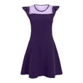thumbnail image 5 of JUMEYU Dress Little Girls Girls Dresses Toddler Girls Dress Casual Party Print A-line Dress Sundress 5T 6T (Dark Purple,5-6 Years), 5 of 5