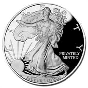 Money Metals Mint Walking Liberty 1 oz Silver Round