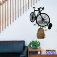 thumbnail image 3 of Handmadetneonsign Bicycle Coat Rack Wall Hanger, Bicycle Metal Wall Hooks, Bicycle Keys Holder Home Decor 75090, 3 of 5