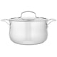 thumbnail image 4 of Cuisinart 419-14 Contour Olla de acero inoxidable, varios tamaños y estilos, Horno holandés, Platead, 4 of 6