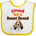 thumbnail image 3 of Inktastic Basset Hound Dog Lover Boys or Girls Baby Bib, 3 of 4