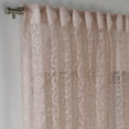 thumbnail image 4 of 3S Brother's Pink Lace Sheers Extra Long Floral Style Curtains Set of 2 Panels Rod Pocket & Back Tab Home Décor Window Custom Made Drapes 10-30 Ft. Long -Made in Turkey Each Panel (52"W x 72"L), 4 of 6