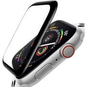 Screen Protector for Apple Watch Series 3/2/1 Screen Protector 38mm [5-Pack] Bubble-Free- Anti-Scratch-3D Full Coverage Anti-Scratch Shatter-Proof Waterproof HD Film Tempered Glass