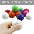 Foam Golf Practice Balls,16 Pack Realistic Feel and Limited Flight Soft