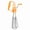 Orange, variant on BIMZUC Manual Egg Beater, Premium Stainless Steel Rotary Hand Whip Whisk Egg Mixer Cooking Tool For Kitchen Baking And Sauce Making, Two Round Design, 10.04 Inches White