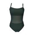 thumbnail image 1 of Traje de Baño Ocean Pacific para Mujer completo con Mesh en Vientre, Tirante Delgado Verde Talla CH, 1 of 4