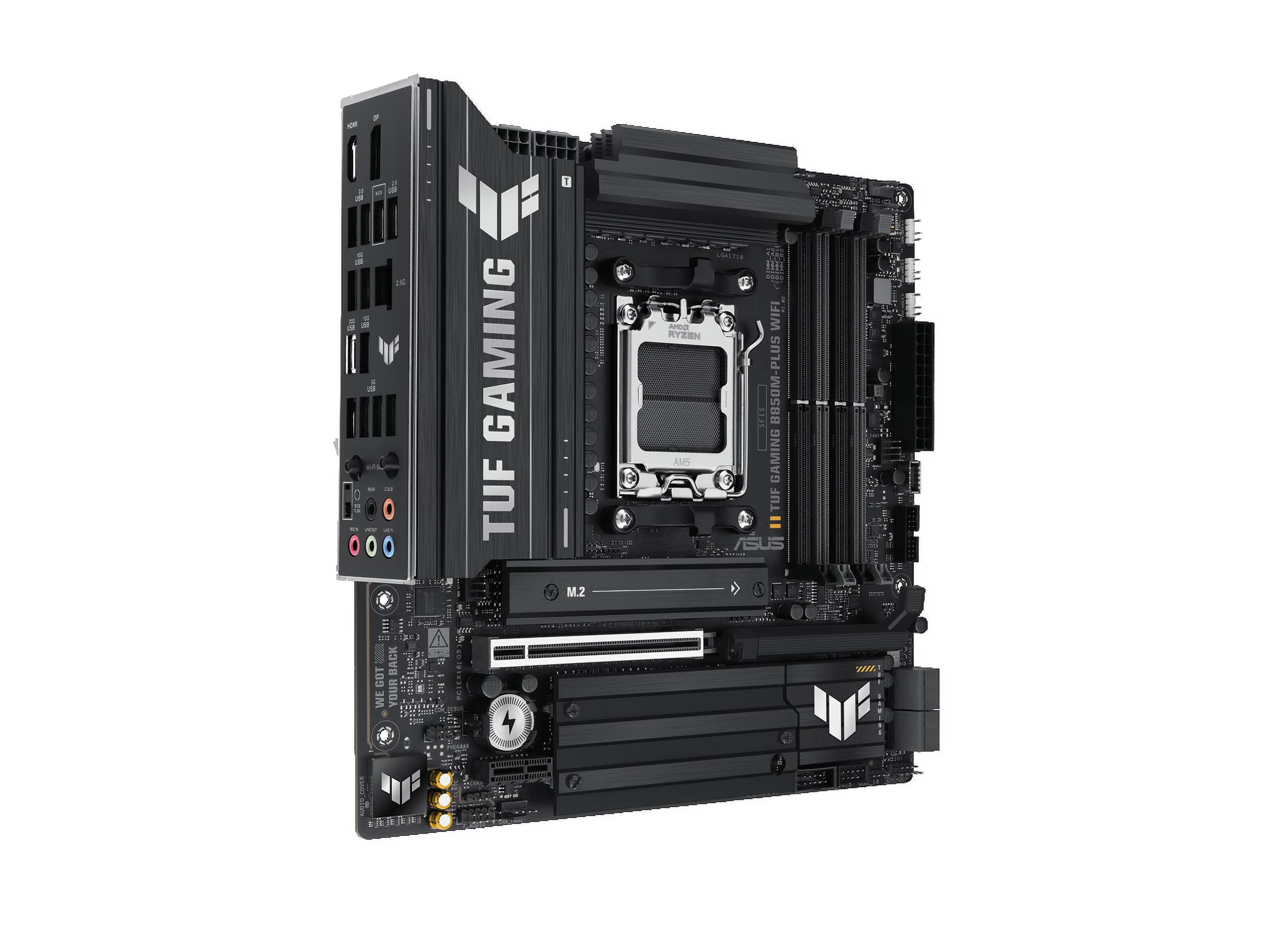 TUF B850M-PLUS WIFI Gaming Desktop Motherboard - AMD B850 Chipset - Socket AM5 - Micro ATX (90mb1iy0-m0aay0)