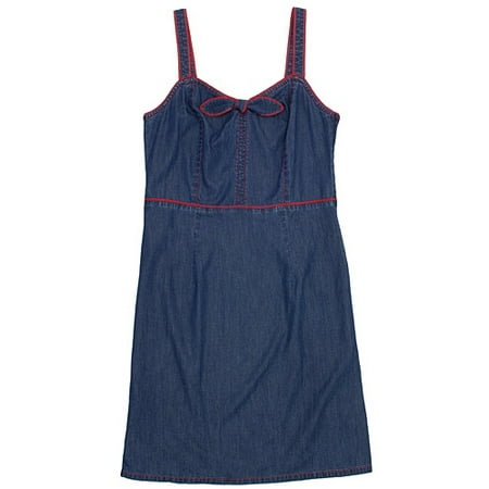 Women's Denim Bow Dress