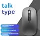 thumbnail image 2 of RatóN de Voz Inteligente AI, RatóN de Voz A Texto, RatóN InaláMbrico Bluetooth de 2,4 G Recargable, RatóN de Entrada de Voz para Computadoras PortáTiles, A, 2 of 6