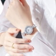 thumbnail image 2 of Resicozy Watches for Women with Classic Vintage Stainless Steel Band Elegant Dress Small Wrist Watch Ladies Casual Watch White, 2 of 4