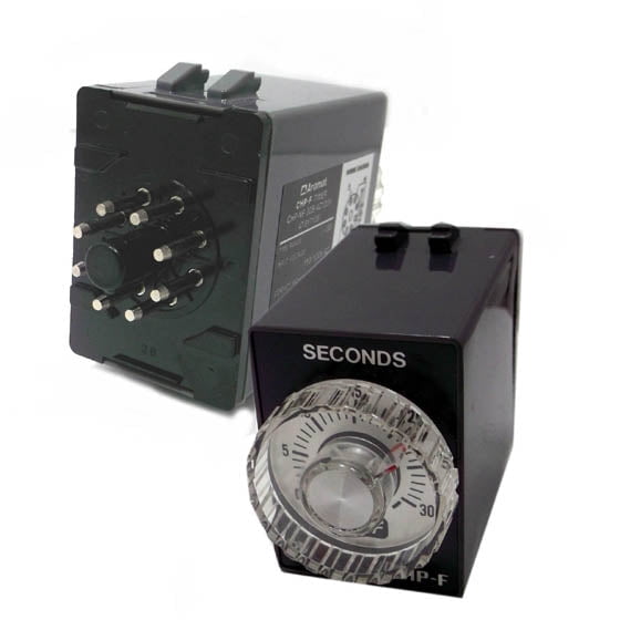 CHP-NF-30S-AC120V - TIMER AC 120V OFF-DELAY 0.5-30S 1P2T 8P RND 3A/250VAC