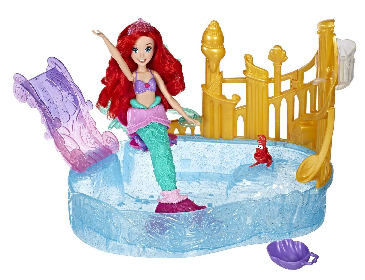 Fisher price Ariels boat ride princess Ariel part piece red hair blue dress fun 