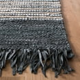thumbnail image 5 of SAFAVIEH Vintage Leather Aaron Stripe Fringed Runner Rug, Dark Grey/Multi, 2'3" x 9', 5 of 10