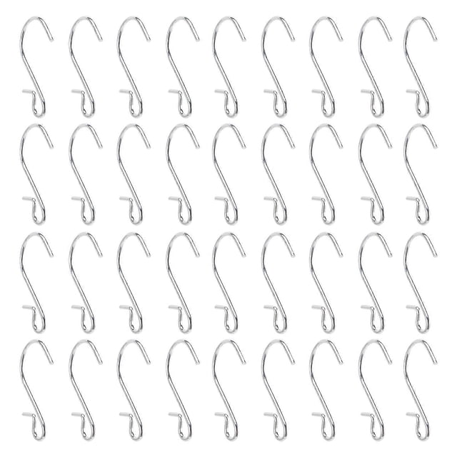 100pcs Stainless Steel Heavy Duty S Hooks S Shaped Hooks Metal S Hooks for Kitchen