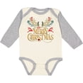 thumbnail image 3 of Inktastic Reindeer Christmas Boys or Girls Long Sleeve Baby Bodysuit, 3 of 5