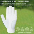 thumbnail image 2 of Golf Gloves Women Left Hand Right Leather with Ball MarkerNail Finger Colors 1 Pair, Womens Ladies Fashion All Weather Grip, Fit Size S M L XL, 2 of 4