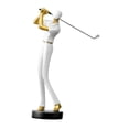 thumbnail image 4 of Figura de golf, estatua, arte moderno, adorno, centro de mesa, escultura, arte de resina. Blanco B, 4 of 9