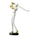 thumbnail image 4 of Figura de golf Estatua Arte Regalos para el hogar Adorno Centro de mesa Resina Artes Modernas Blanco B, 4 of 9