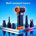 thumbnail image 5 of KuaiKoul Compressed Air Duster & Handheld Vacuum 2-in-1, 110,000 RPM Brushless Electric Air Blower with Smart LED Screen, 4-Speed Cordless Keyboard Cleaner for Car, PC, Electronics, Orange, 5 of 18