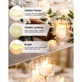 thumbnail image 3 of Velas votivas sin llama SHYMERY, paquete de 24, más de 200 horas, color blanco cálido, 3 of 9