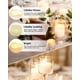 thumbnail image 3 of Velas votivas sin llama SHYMERY, paquete de 24, más de 200 horas, color blanco cálido, 3 of 9