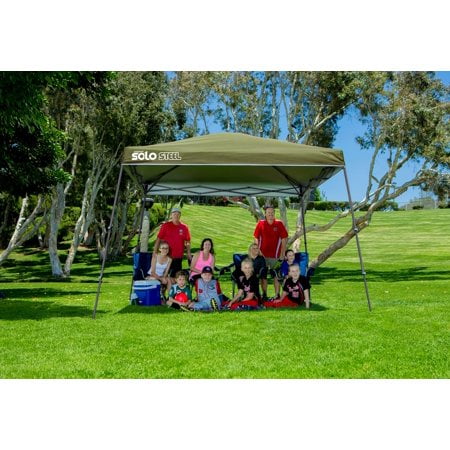 Solo Steel 90 11 x 11 ft. Slant Leg Canopy - Olive