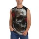 thumbnail image 1 of Fotbe Realistic Rose Skull Men's Camiseta sin Mangas Estampada para Hombres, Playera Casual para Gimnasio, Entrenamiento, Playa-3X-Large, 1 of 7