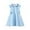 bleu, variante sur Wdgfv Robe Fille Insert Col Jupe Polyvalente Élégante Fête Anniversaire Célébration Tenue Décontractée Élégante Bleue 8-9 Ans