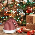thumbnail image 6 of Fuzoiu Stripes Red White Print Santa Hat Christmas Hat for Adults,Santa Hats with Pompom, Unisex Xmas Holiday Hat for Christmas New Year Festive Party Supplies, 6 of 6