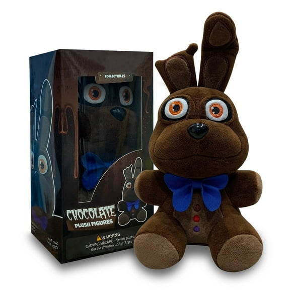 Collectible Fan Made Chocolate Bonnie Plush Birthday Gift for Kids, Plush Soft Huggable for Kid All Age Fan 7 Inch