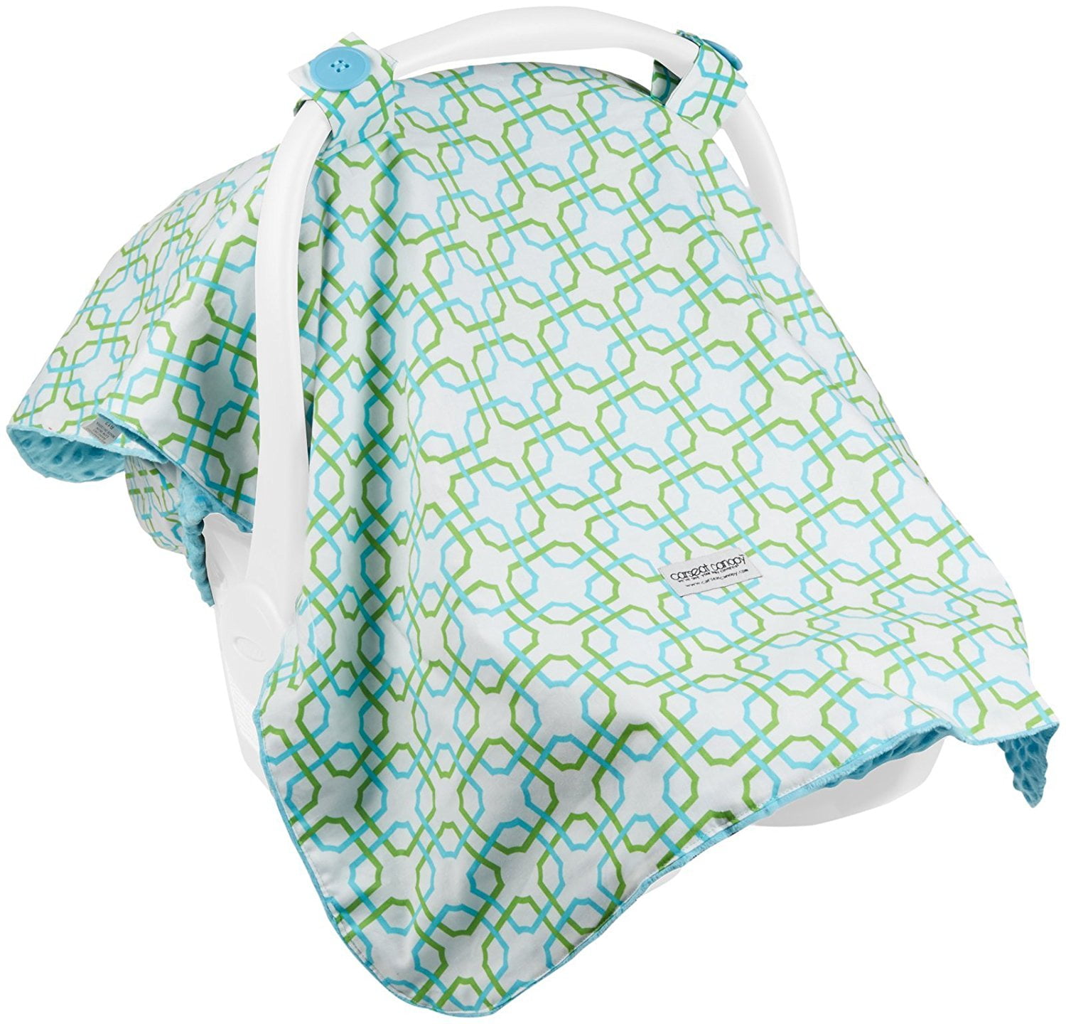 CARSEAT CANOPY BABY CAR SEAT CANOPY COVER BLANKET COTTON BRAND NEW " REAGAN " 