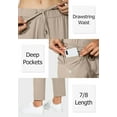 thumbnail image 4 of FUNING Women's Pants with Deep Pockets 7/8 Stretch Ankle Sweatpants for Golf, Athletic, Lounge, Travel, Work, 4 of 6