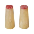 thumbnail image 5 of Creative Co-Op 2-Tone Resin Salt and Pepper Shakers, Marbled Orange and Pink, 5 of 5