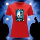 thumbnail image 3 of Playera Blusa Con Impresion De Los Novios Alusivo A La Loteria Mexicana Dia De Muertos Tradicion Mexicana Color Rojo Talla Chica Marca Emil SaEs, 3 of 4