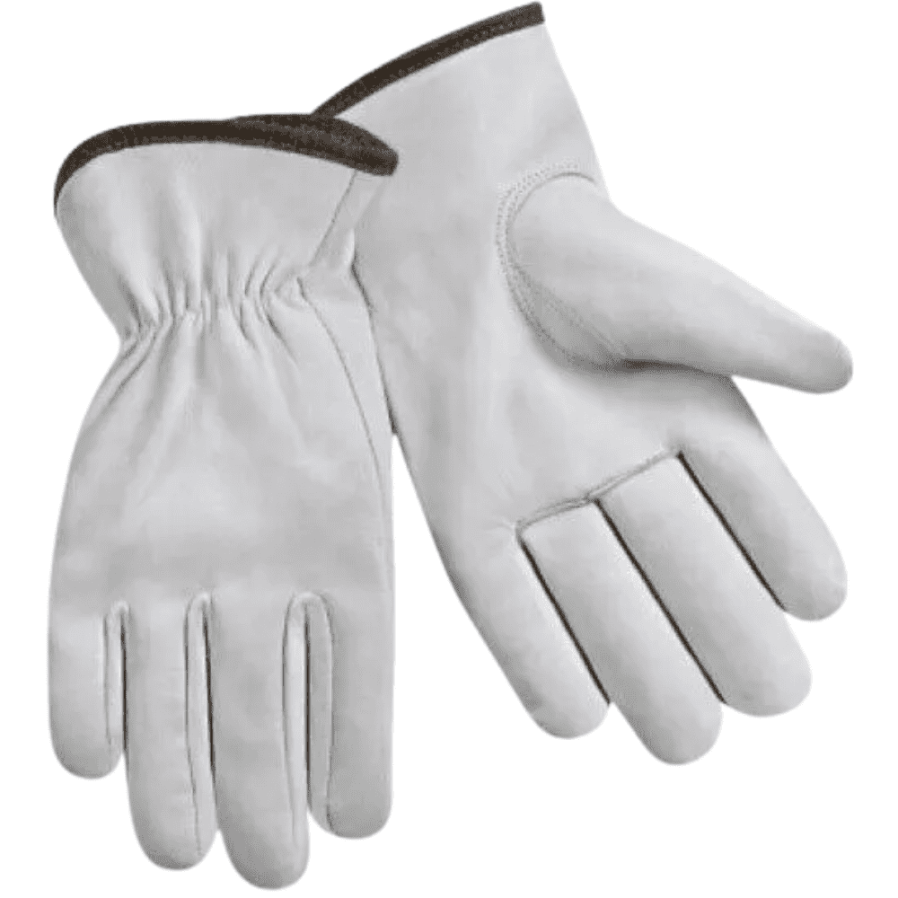 Paknada Premium 12 Pair Goatskin Leather Work Gloves, Comfortable for Construction and Outdoor Use