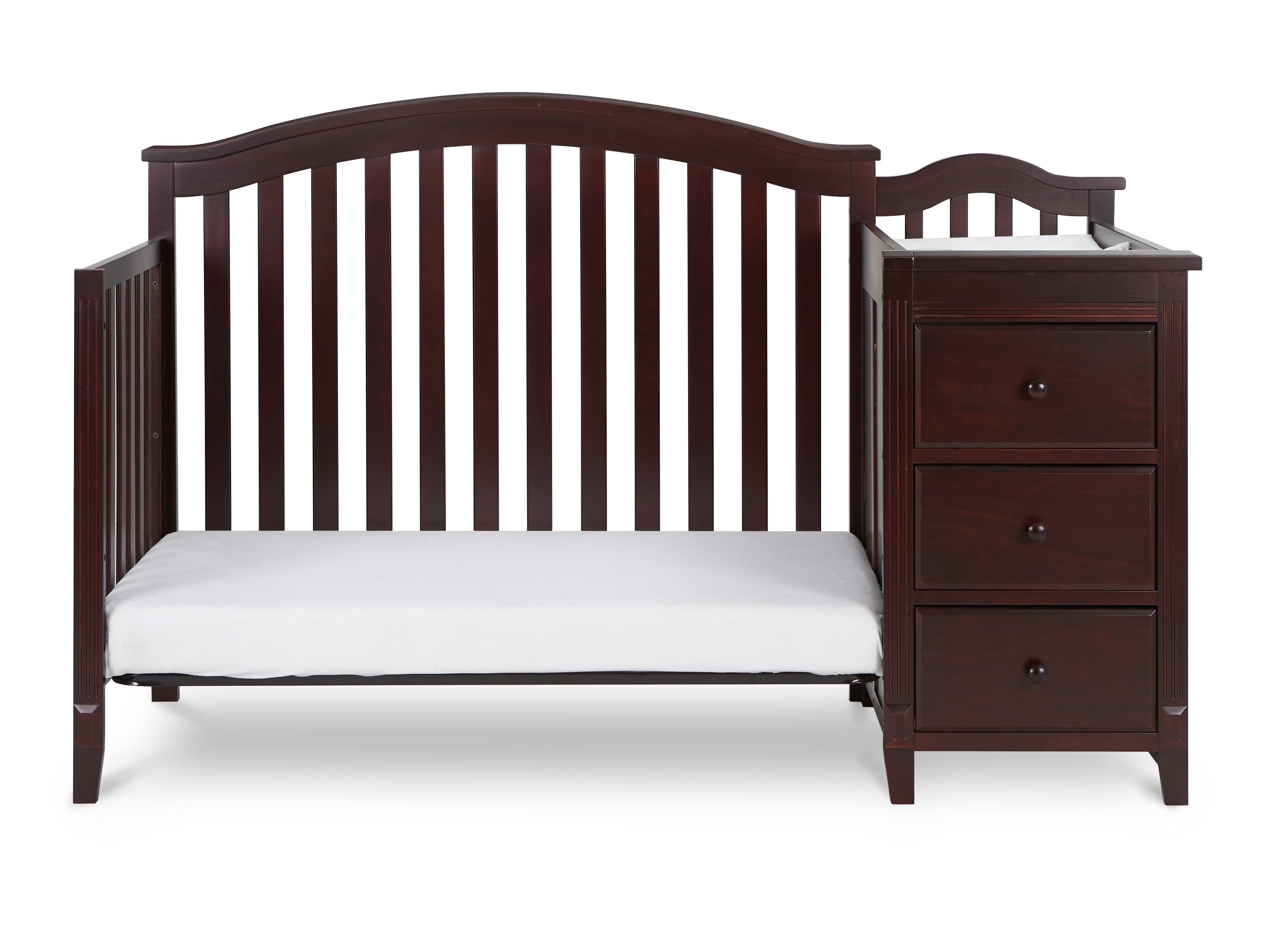 AFG Baby Furniture Kali II 4-in-1 Convertible Crib & Changer, Espresso