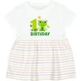 thumbnail image 3 of Inktastic 1st Birthday Princess Frog Girls Baby Dress, 3 of 5