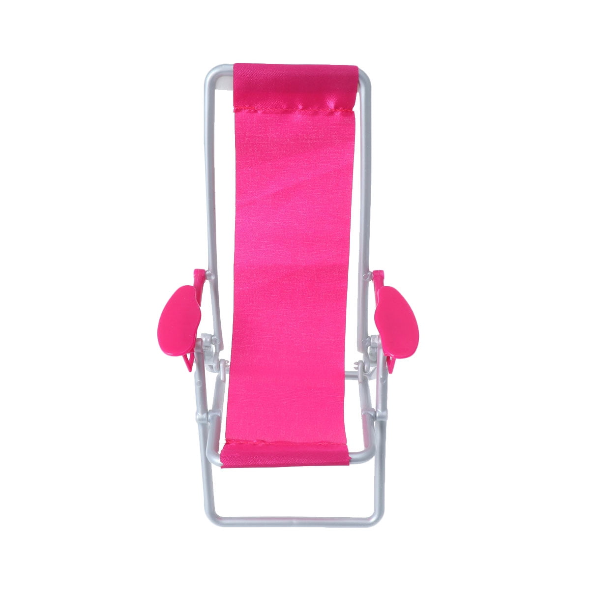 Mini Deck Chair Oxford Cloth Small Simulation Adjustable Folding Beach Chair for Home Model Doll