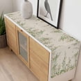 thumbnail image 4 of Watercolor Floral Table Runner 70 Inches Long Farmhouse Dress Scarves, Spring Leaves Flowers Botanical Beige Dining Tablerunner for Coffee Table/Kitchen Island/Party Décor, 13" x 70", 4 of 8
