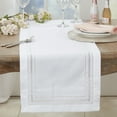 thumbnail image 3 of Saro Lifestyle Traditional Hemstitch Table Runner, 3 of 3