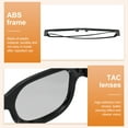 thumbnail image 3 of Gafas de visualización 3D polarizadas, gafas 3D circulares pasivas, negras, 3 of 7