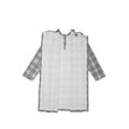 thumbnail image 4 of Men's Adaptive Open Back Grey Check Gown, 4 of 6