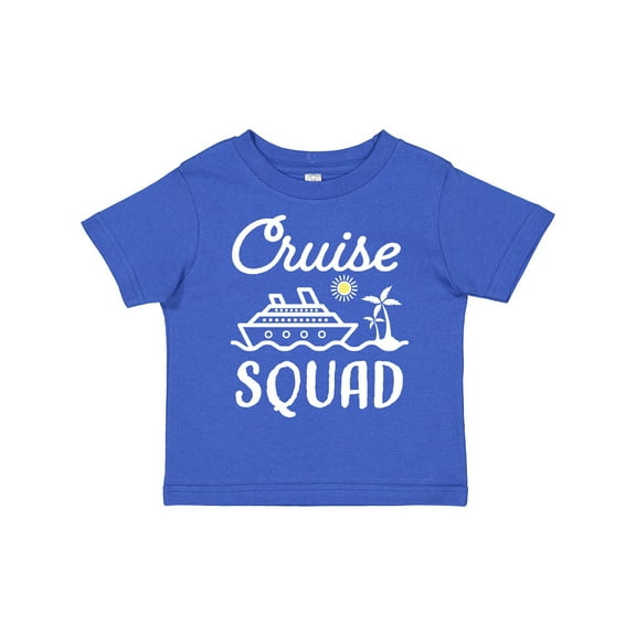 Inktastic Cruise Squad with Vector Cruise Ship and Palm Trees Boys or Girls Toddler T-Shirt