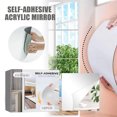 thumbnail image 4 of Pompotops 12PCS Self-Adhesive Acrylic Mirror Wall Sticker For Living Room Bedroom Bedside Bathroom DIY Cutting Mirror Sticker, 4 of 9