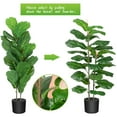 thumbnail image 5 of Danolapsi 39" Artificial Tree Fiddle Leaf Fig Plants Faux Plant Fake Tropical Plant for Home Decor Indoor Outdoor Office Living Room Bathroom Corner, 5 of 9